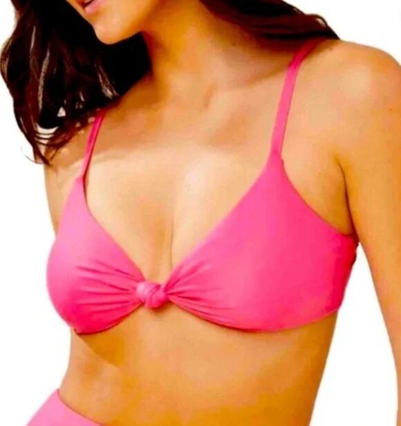 Andie Other - Andie Swim Pink Bikini Top The Santorini